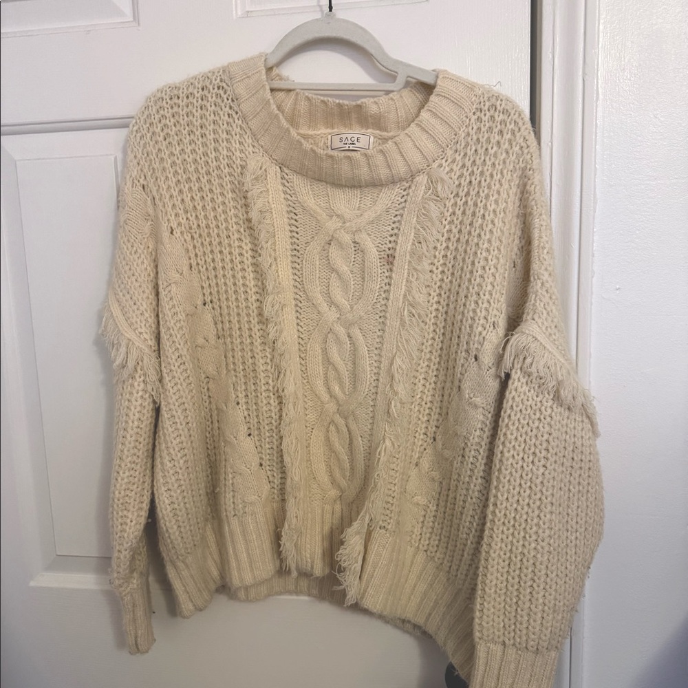 SAGE The Label Oversized Cream Sweater